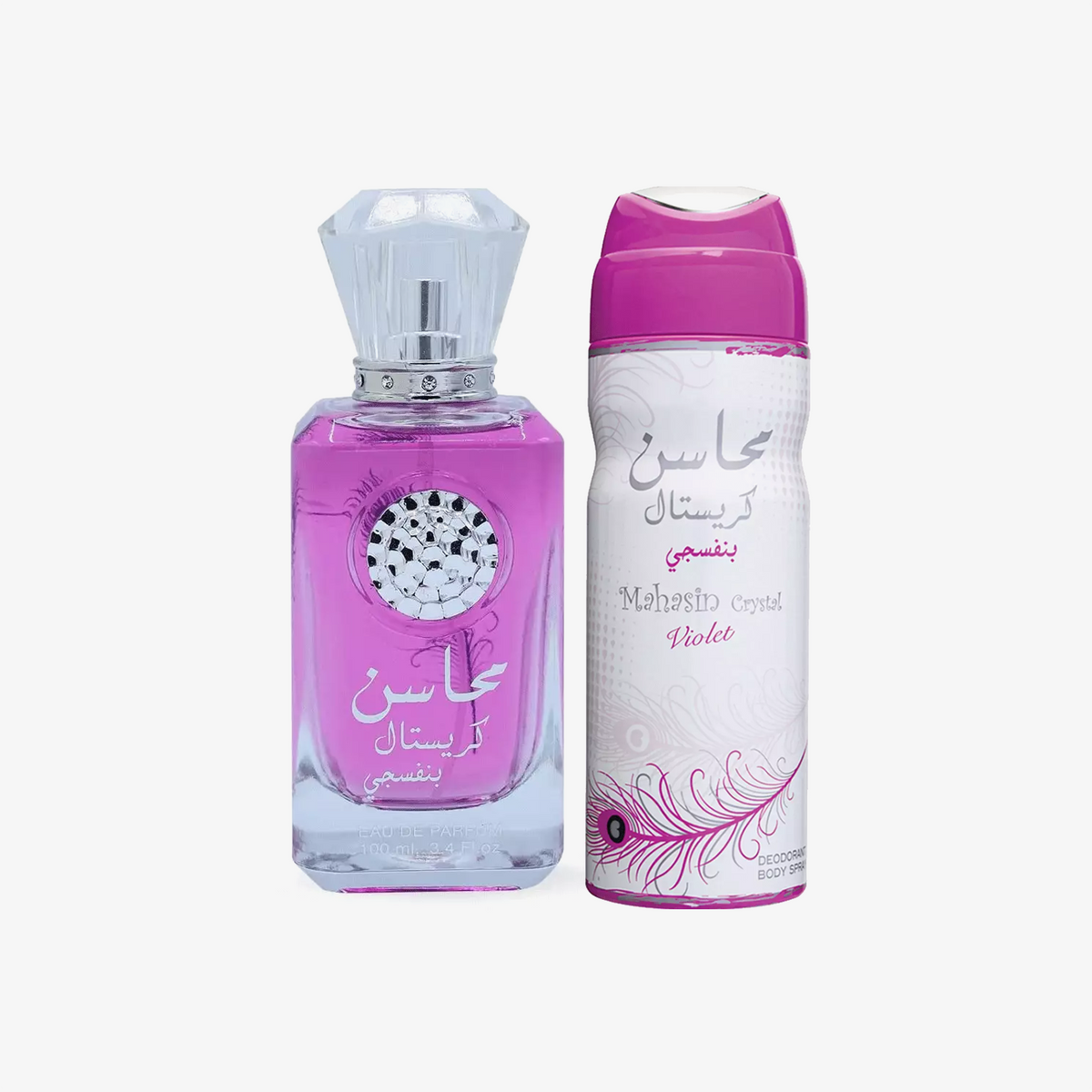 Coffret Lattafa Mahasin Crystal Violet Set