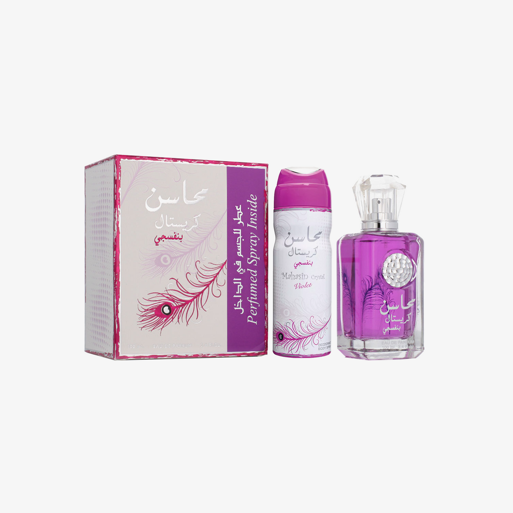 Coffret Lattafa Mahasin Crystal Violet Set