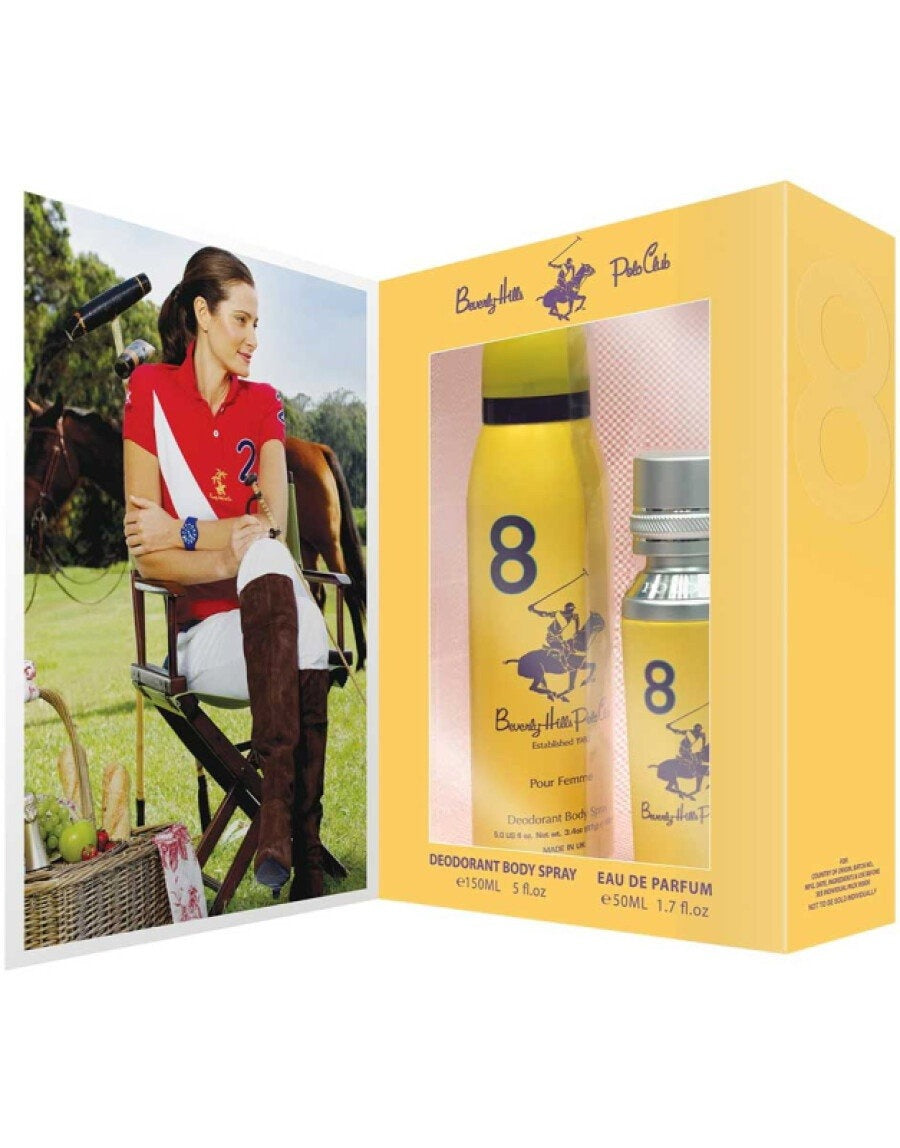 Coffret Beverly Hills Polo Club 8 Pour Femme Eau de Parfum
