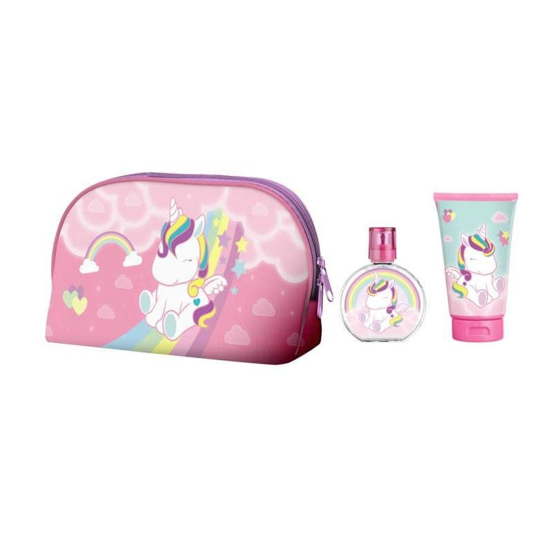 Coffret Airval Eau My Unicorn Eau de Toilette, Gel Douche et Trousse