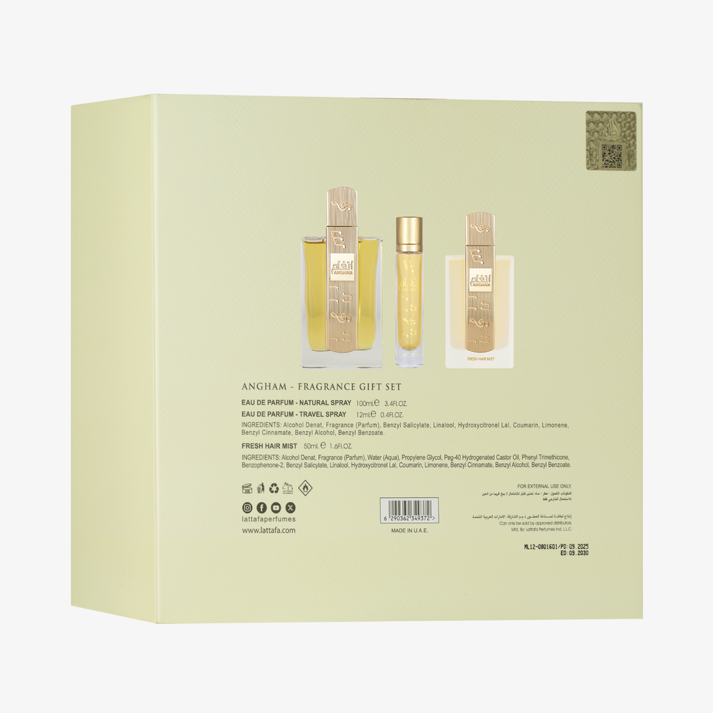 Coffret Lattafa Angham 3 Pièces